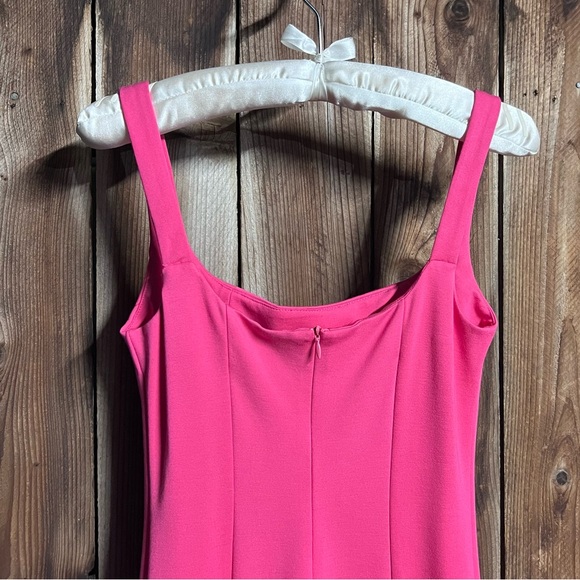 AEL AmyEnjoyLife Hot Pink Girly Dramatic Ruffles Sleeveless Bodycon Dress Sz S - Picture 8 of 10